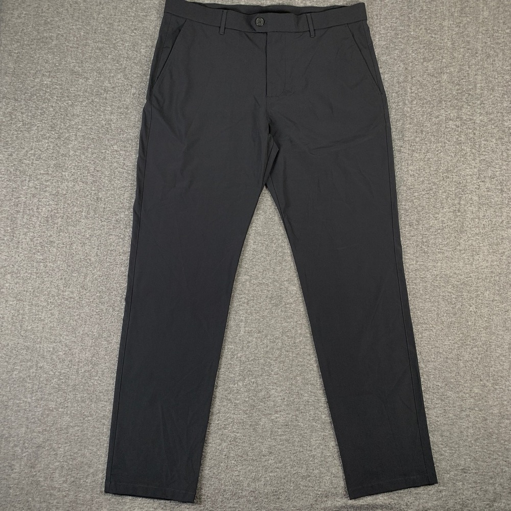 Greyson Pant Men 36x32 Montauk Trouser Shepard Black Golf Performance